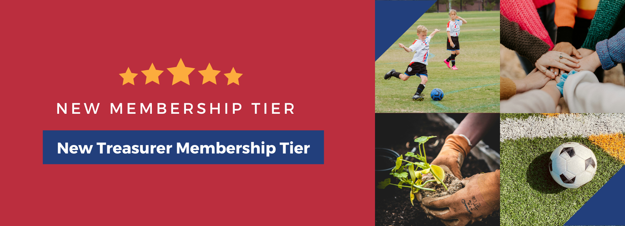 New Treasurer Membership Tier